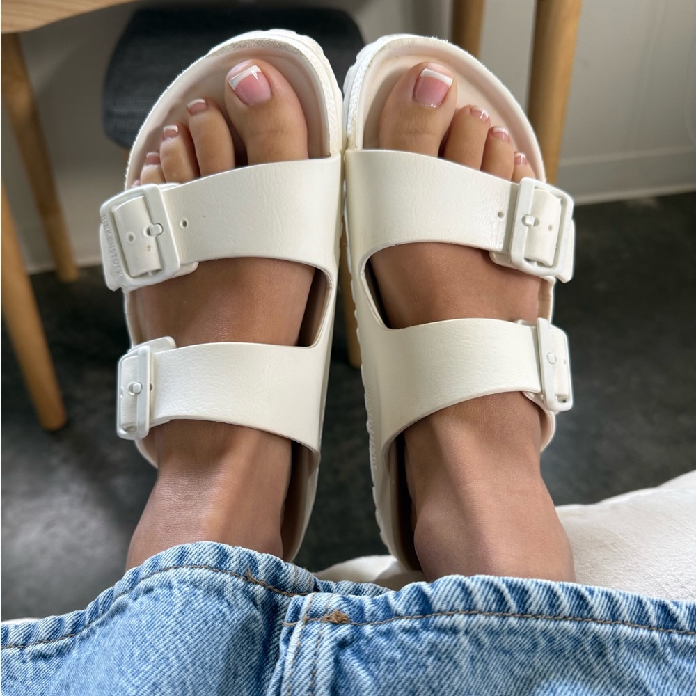 Women's White Birkenstocks